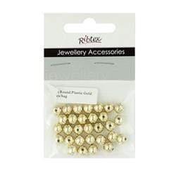 AussieSuperStore Jewellery Making Supplies Gold JF Spacer Round Plastic 6mm (in 2 colors) JF Spacer Round Plastic 6mm | Jewellery Making Accessories 9323823100643 JF603